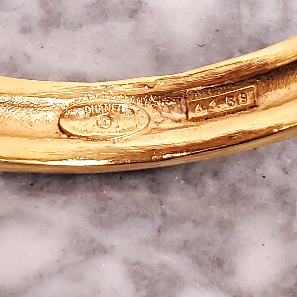 CHANEL VINTAGE GOLD BANGLE