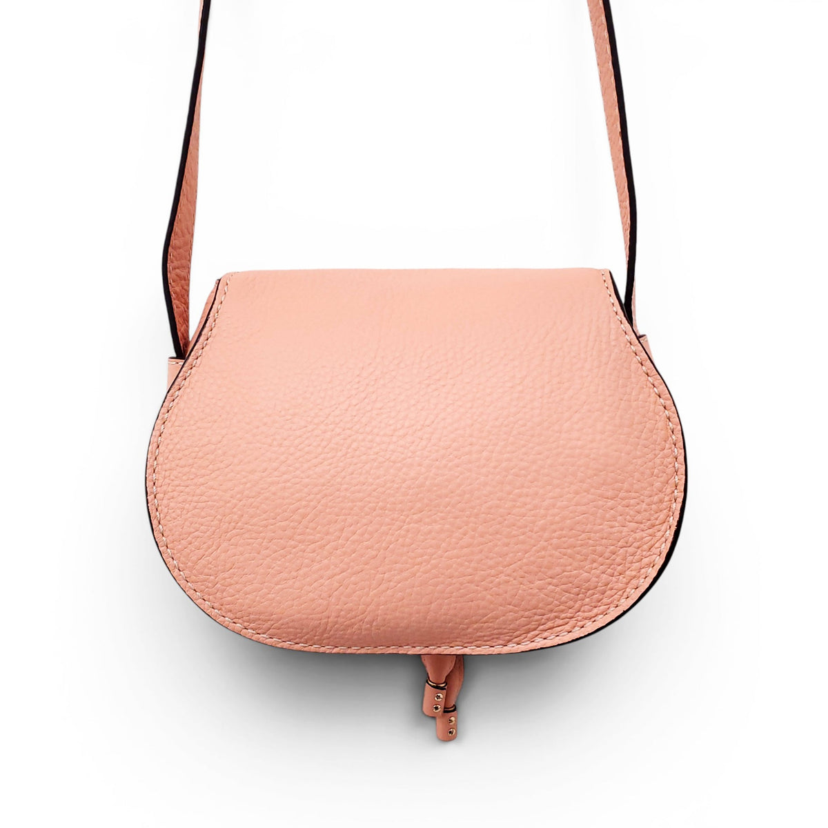 CHLOÉ PEACH SMALL MARCIE CROSSBODY BAG