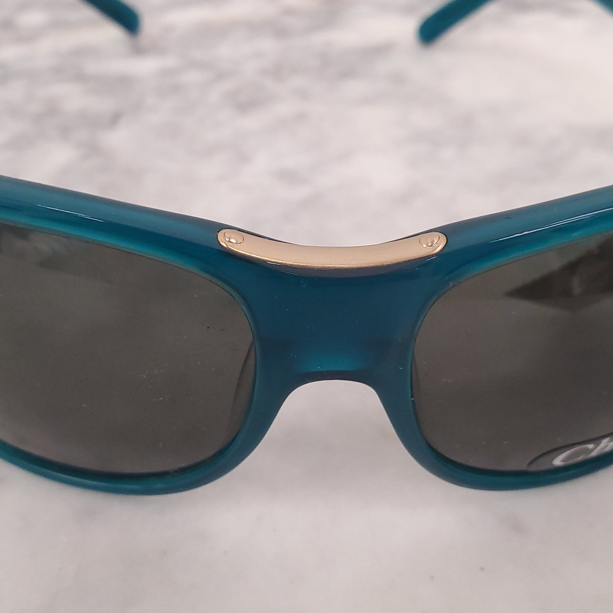 CHLOÉ TURQUOISE AVIATOR SUNGLASSES