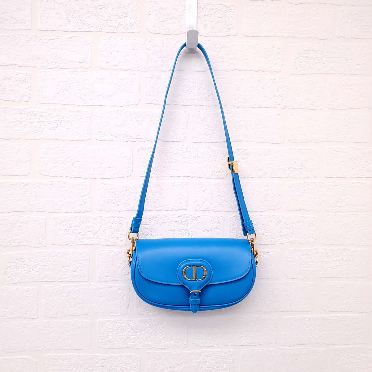 CHRISTIAN DIOR BLUE BOBBY BAG