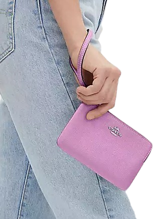 Coach Corner Zip Wristlet