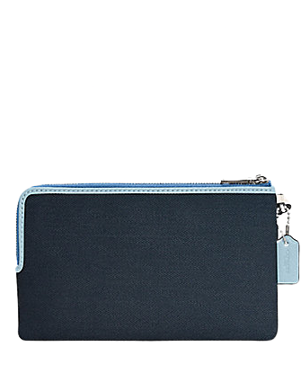 Coach Double Zip Wallet In Colorblock
