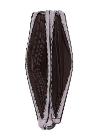 Coach Double Zip Wallet In Signature Canvas
