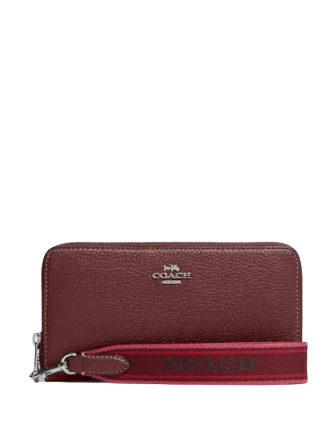 Coach Long Zip Around Wallet