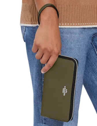 Coach Long Zip Around Wallet