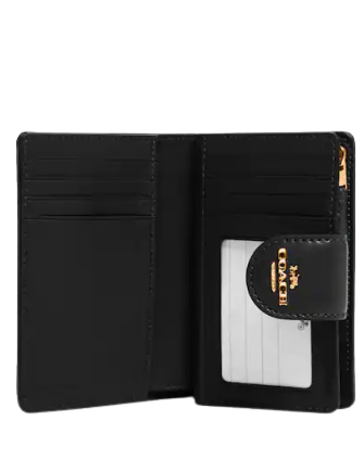 Coach Medium Corner Zip Wallet In Signature Canvas