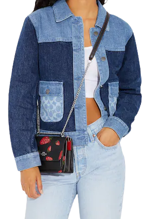 Coach Mini Klare Crossbody With Wild Strawberry Print