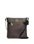 Coach Mini Rowan File Bag In Signature Canvas