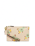 Coach Small Wristlet With Floral Print