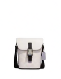 Coach Track Small Flap Crossbody In Colorblock Signature Canvas