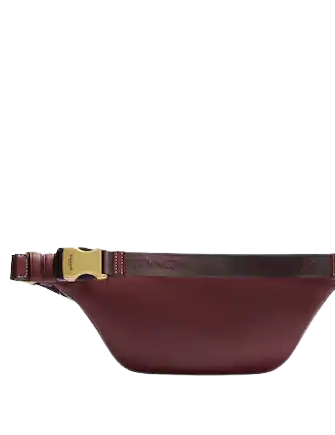 Coach Warren Mini Belt Bag With Houndstooth Print