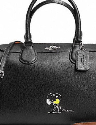 Coach X Peanuts Snoopy Bennett Crossgrain Satchel