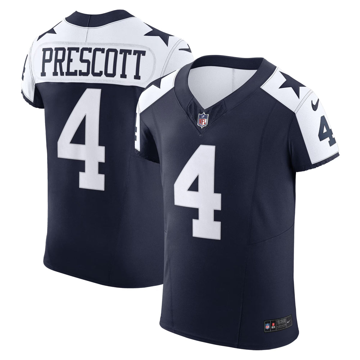 Dallas Cowboys Dak Prescott Navy Alternate Vapor F.U.S.E. Elite Jersey