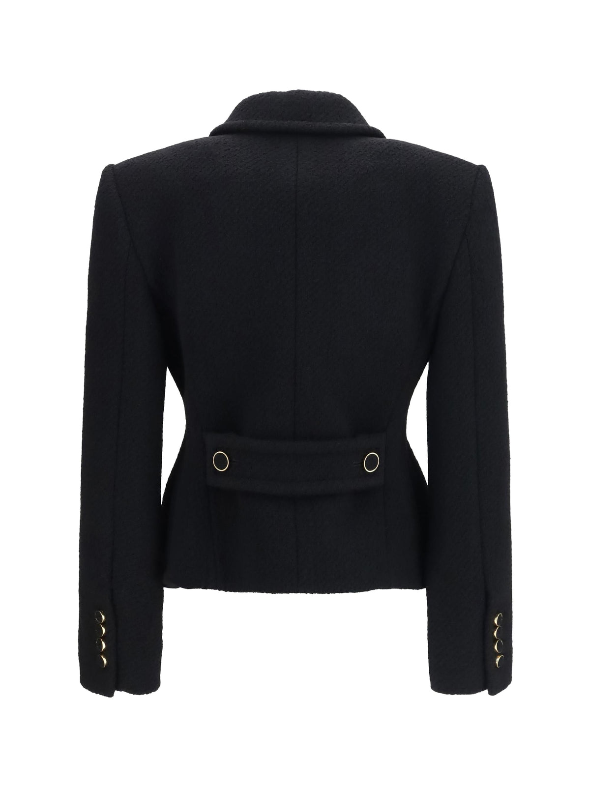 Chloé Women Cropped Single-Breasted Blazer With Fabric Buttons
