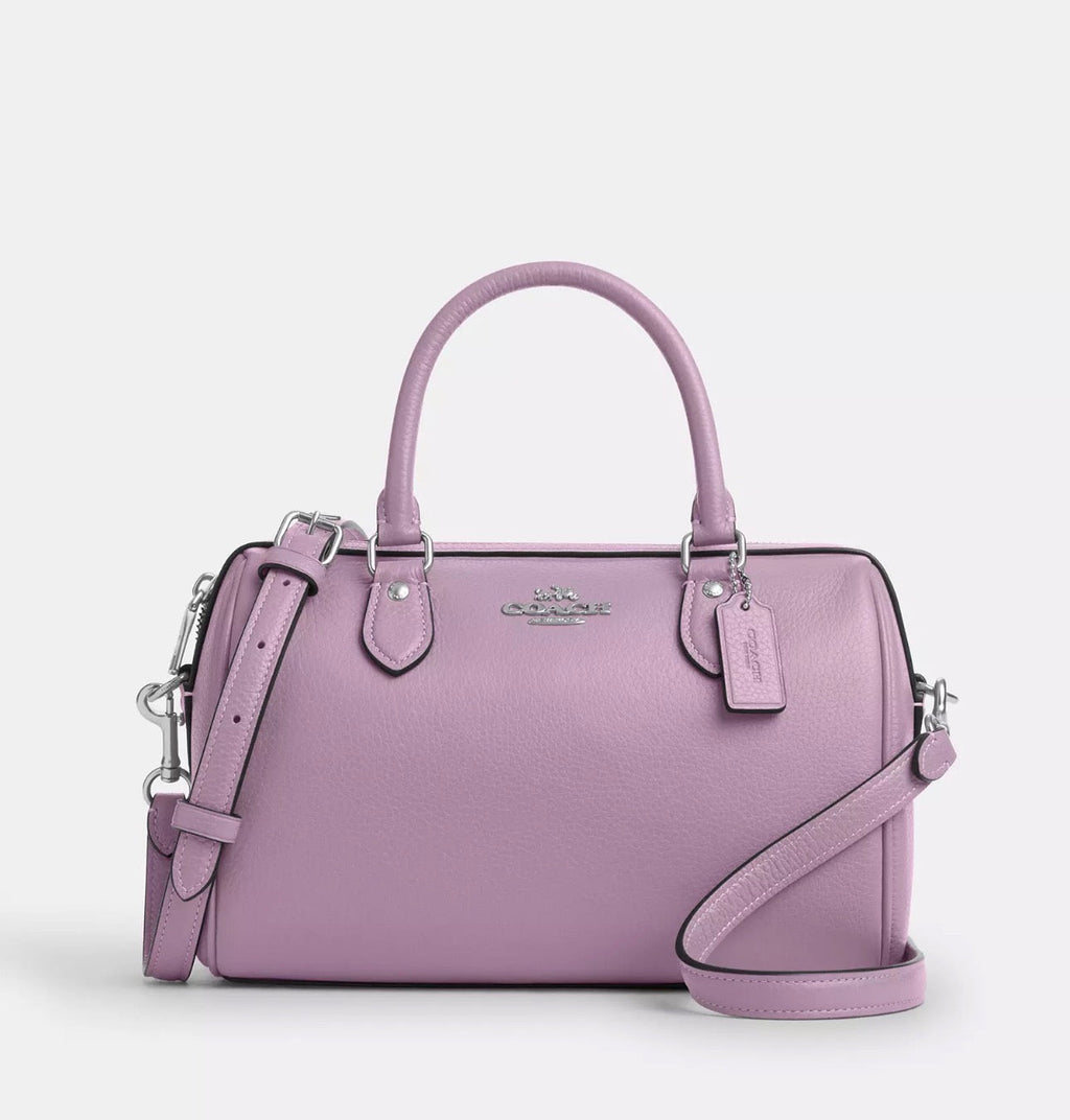 NWT Coach Rowan Satchel Crossbody Leather Bag With Detachable Strap