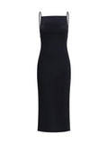 Givenchy Women Midi Dress With Draped Back