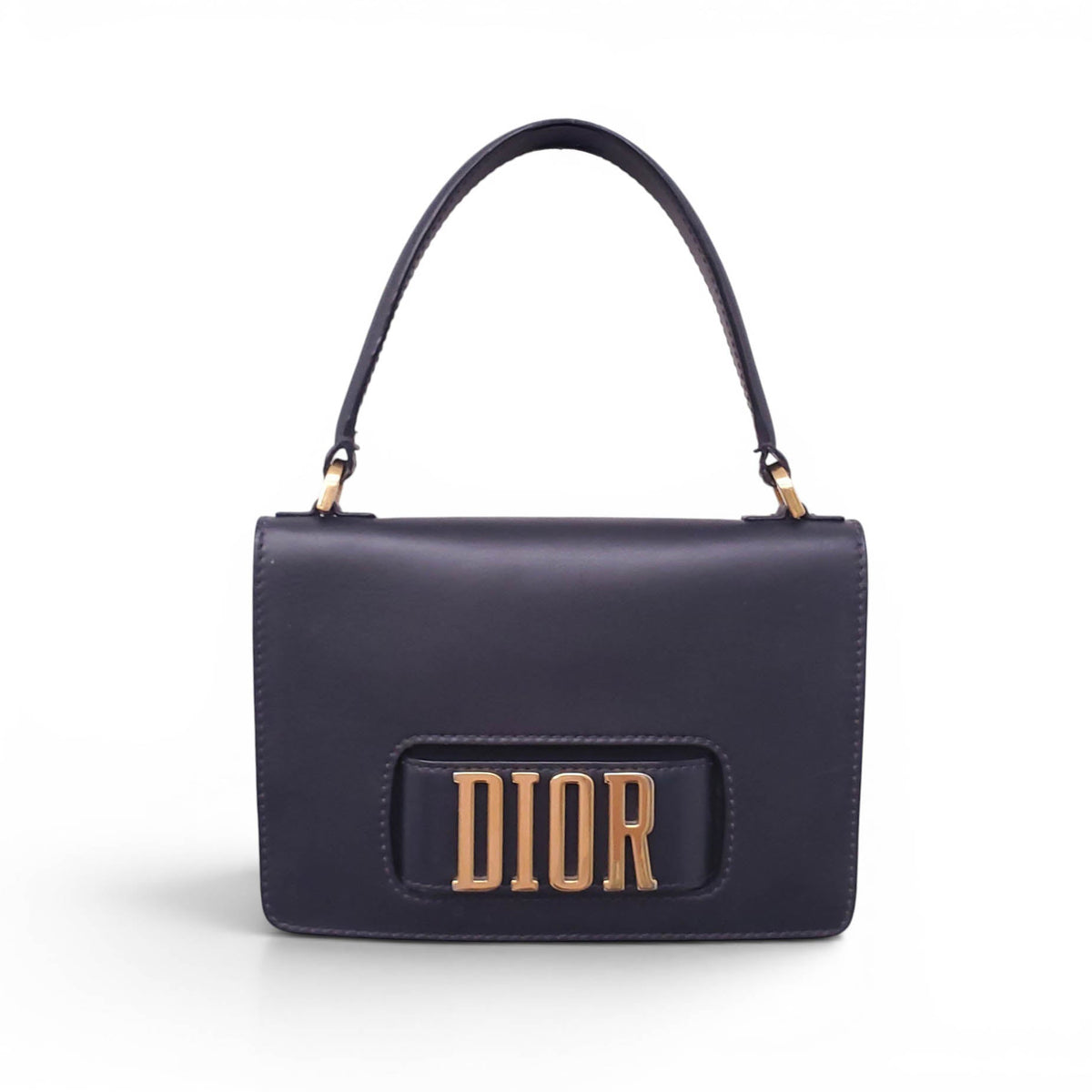 DIOR BLACK LOGO SHOULDER BAG
