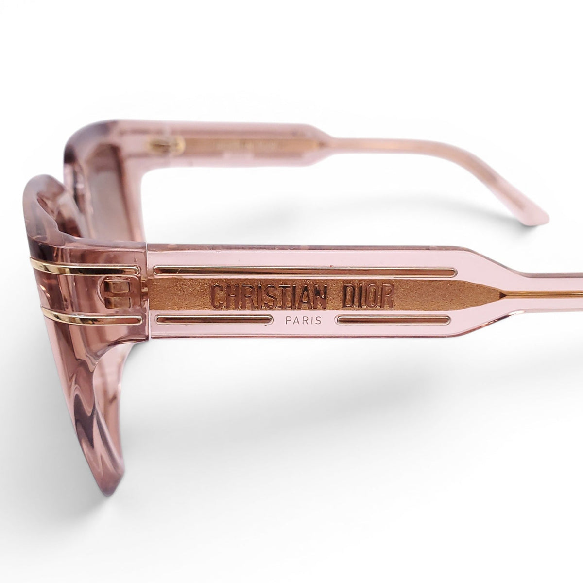 DIOR BROWN LUCITE SUNGLASSES