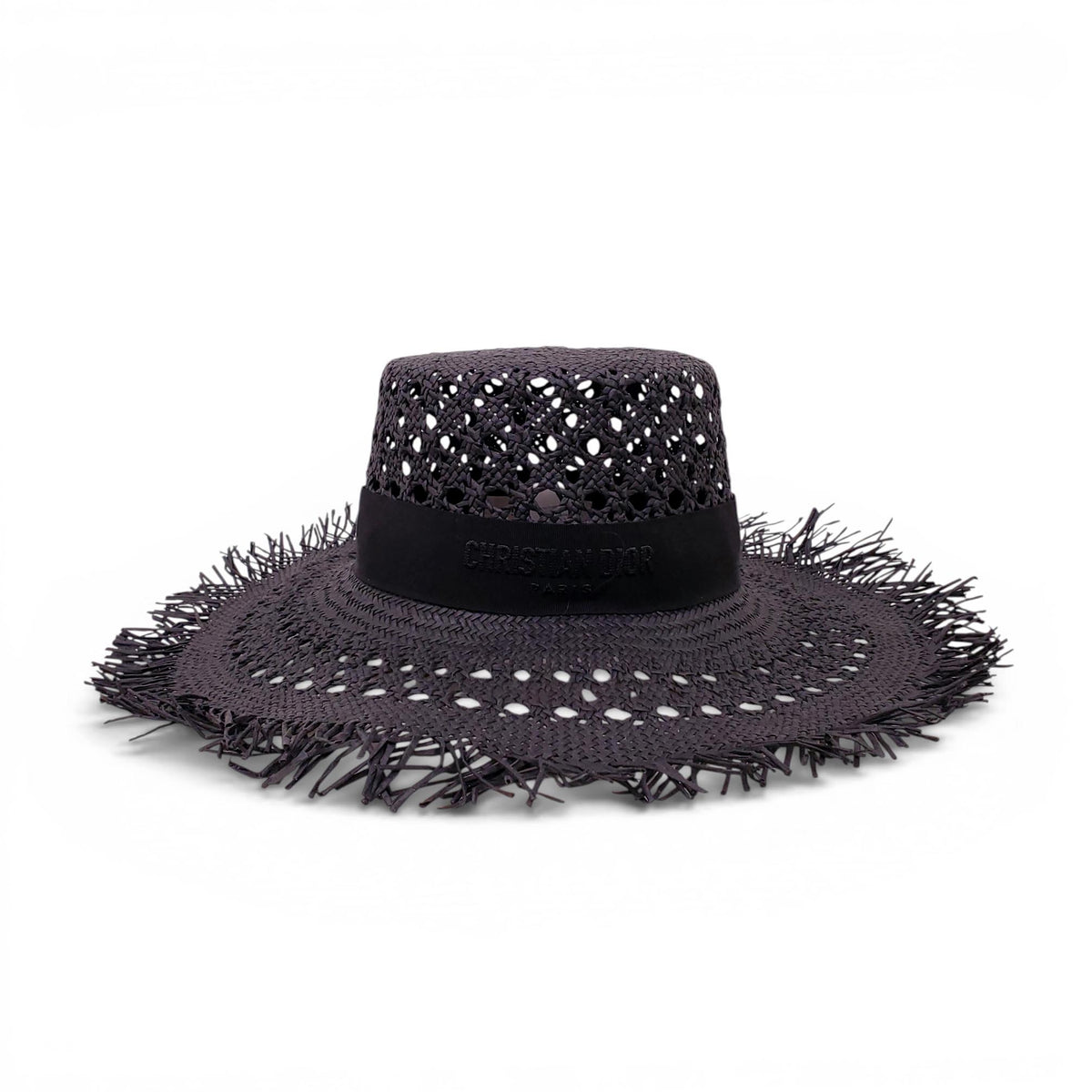 DIOR RAFFIA LOGO HAT - SIZE 57