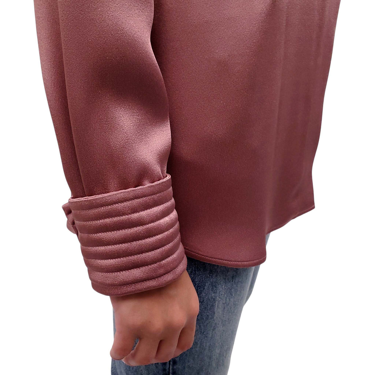 DRIES VAN NOTEN PINK SILK BLOUSE - SIZE 38