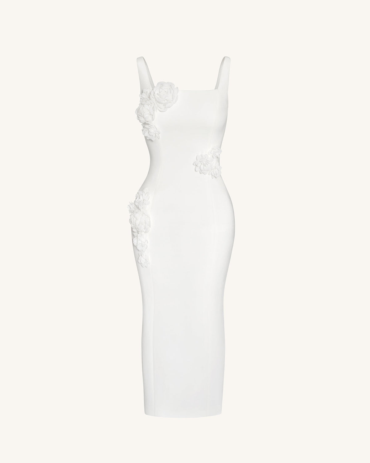 Garden Grace Sheath Dress - White