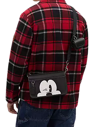 Coach Disney X Coach Heritage Convertible Crossbody With Wink Mickey Mouse