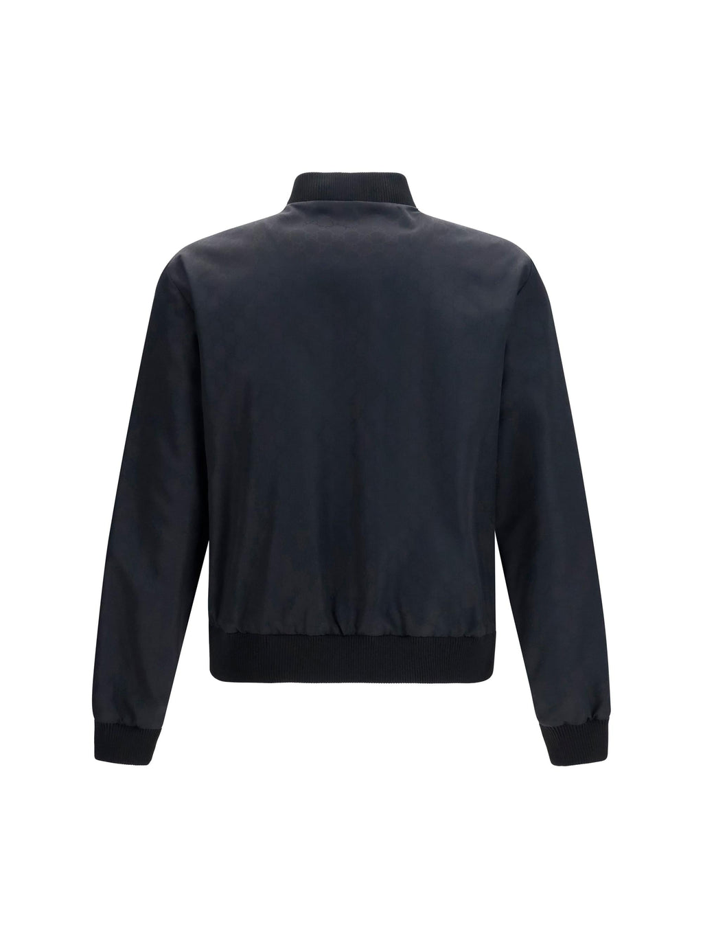 Gucci Men Reversible Zip Jacket In Lightweight Silk Faille