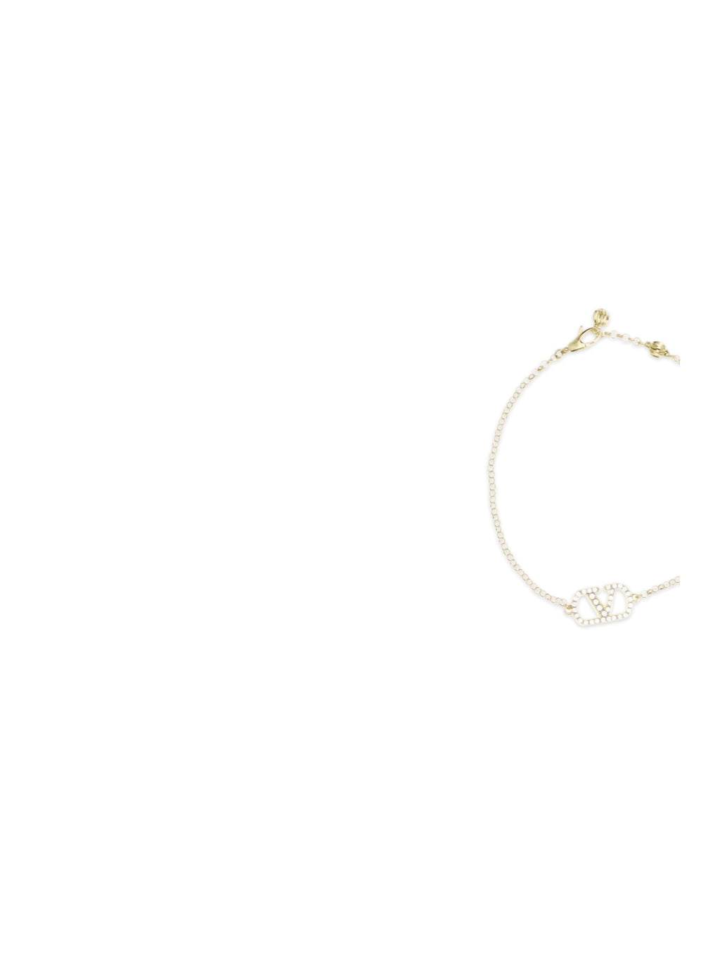 Valentino Garavani Women Vlogo Signature Bracelet In Metal And Swarovski® Crystals