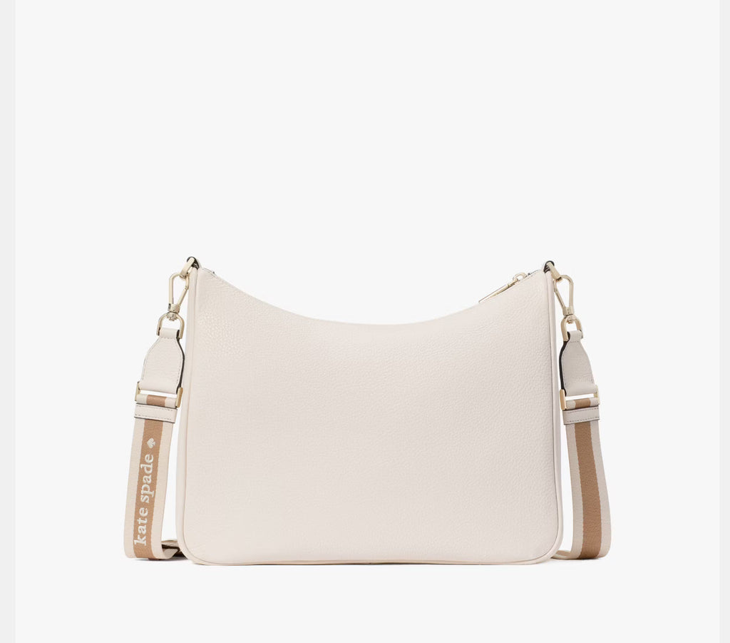 NWT Kate Spade Emma Large Leather Crossbody In Parchment
