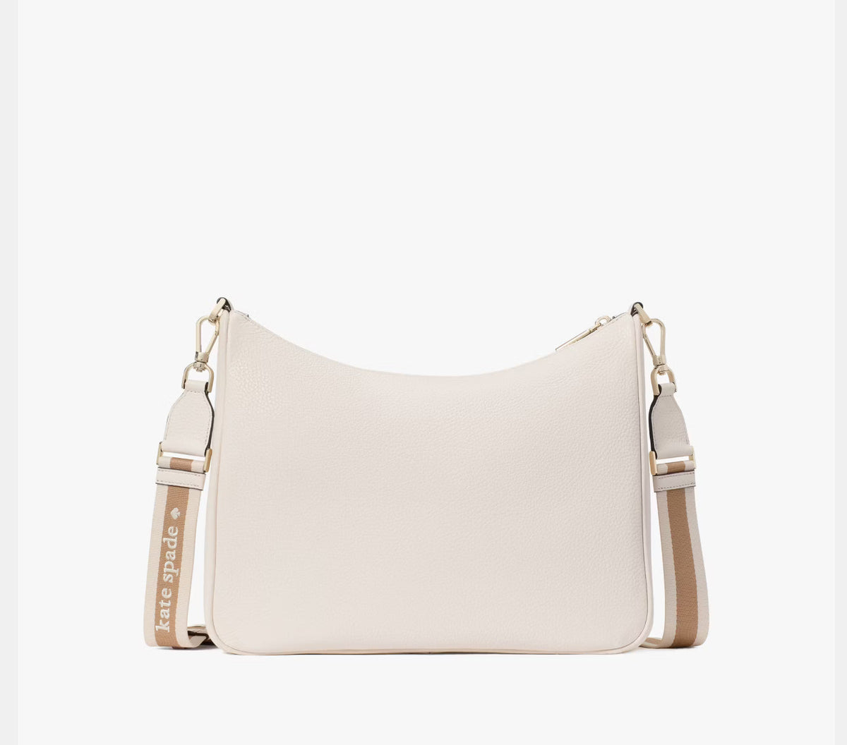 NWT Kate Spade Emma Large Leather Crossbody In Parchment