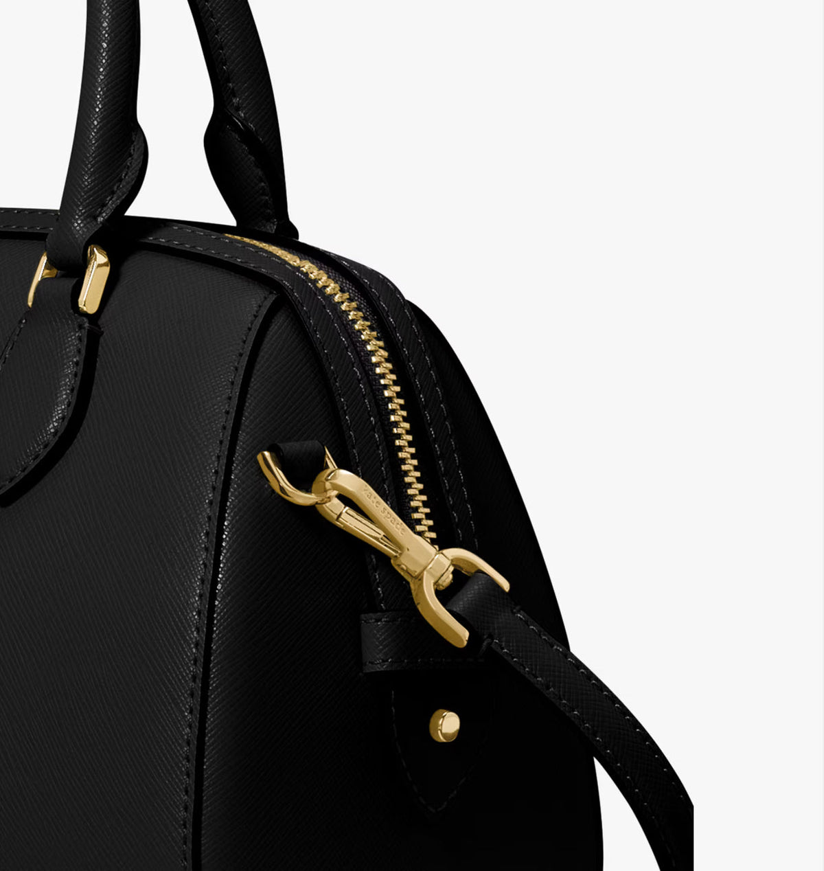 NWT Kate Spade Leather Madison Small Dolly Duffle Crossbody Bag In Black