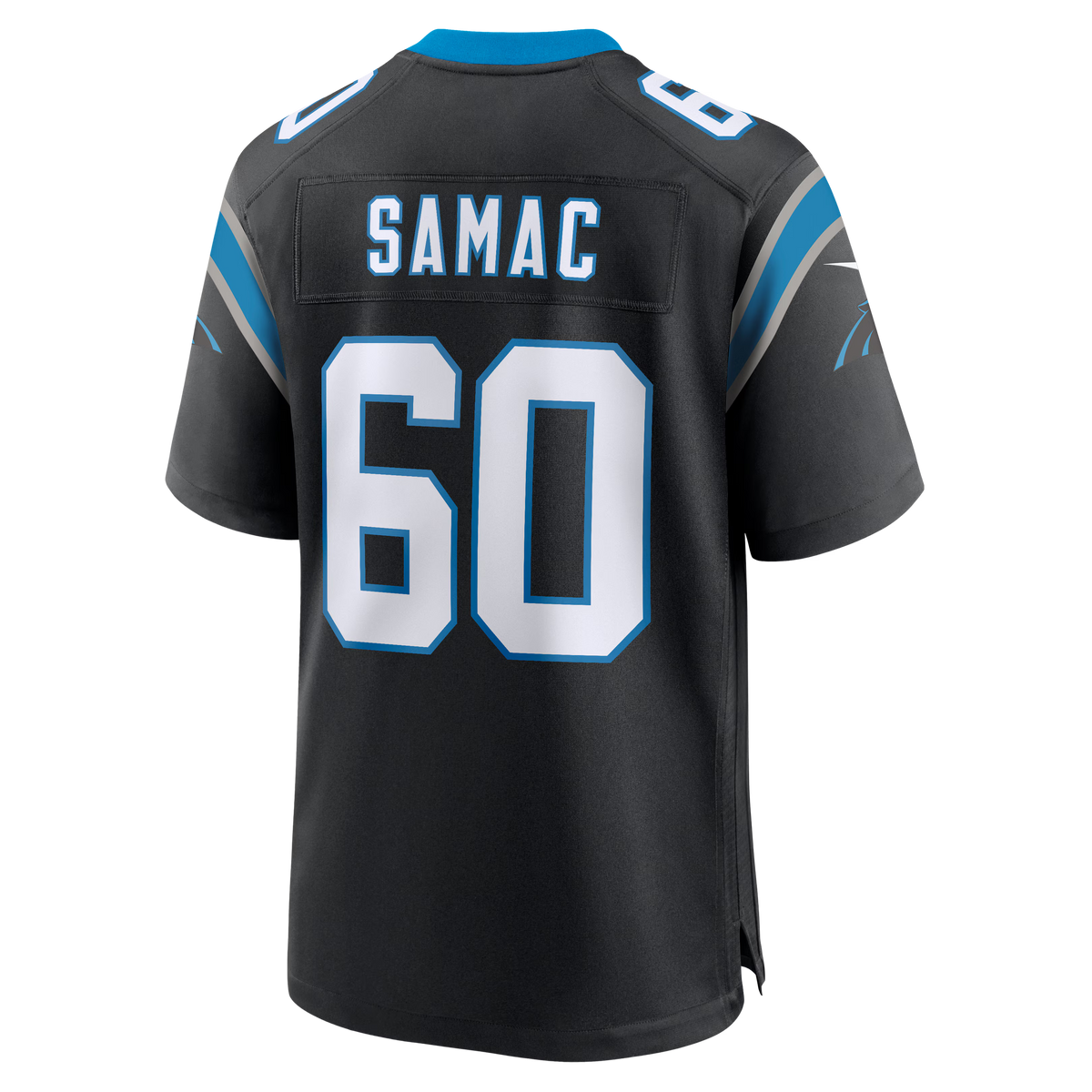 Carolina Panthers Nick Samac Black Team Game Jersey