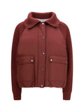 Brunello Cucinelli Women Down Jacket With Wool Sleeves