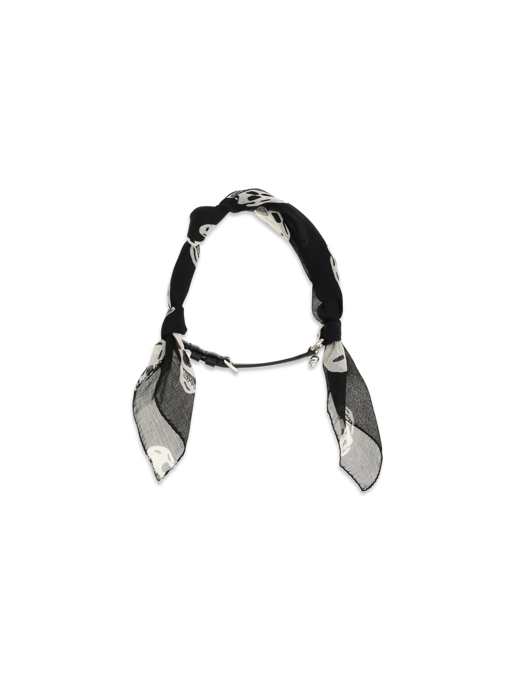 Alexander Mcqueen Women Double-Wrap Skull Scarf Bracelet