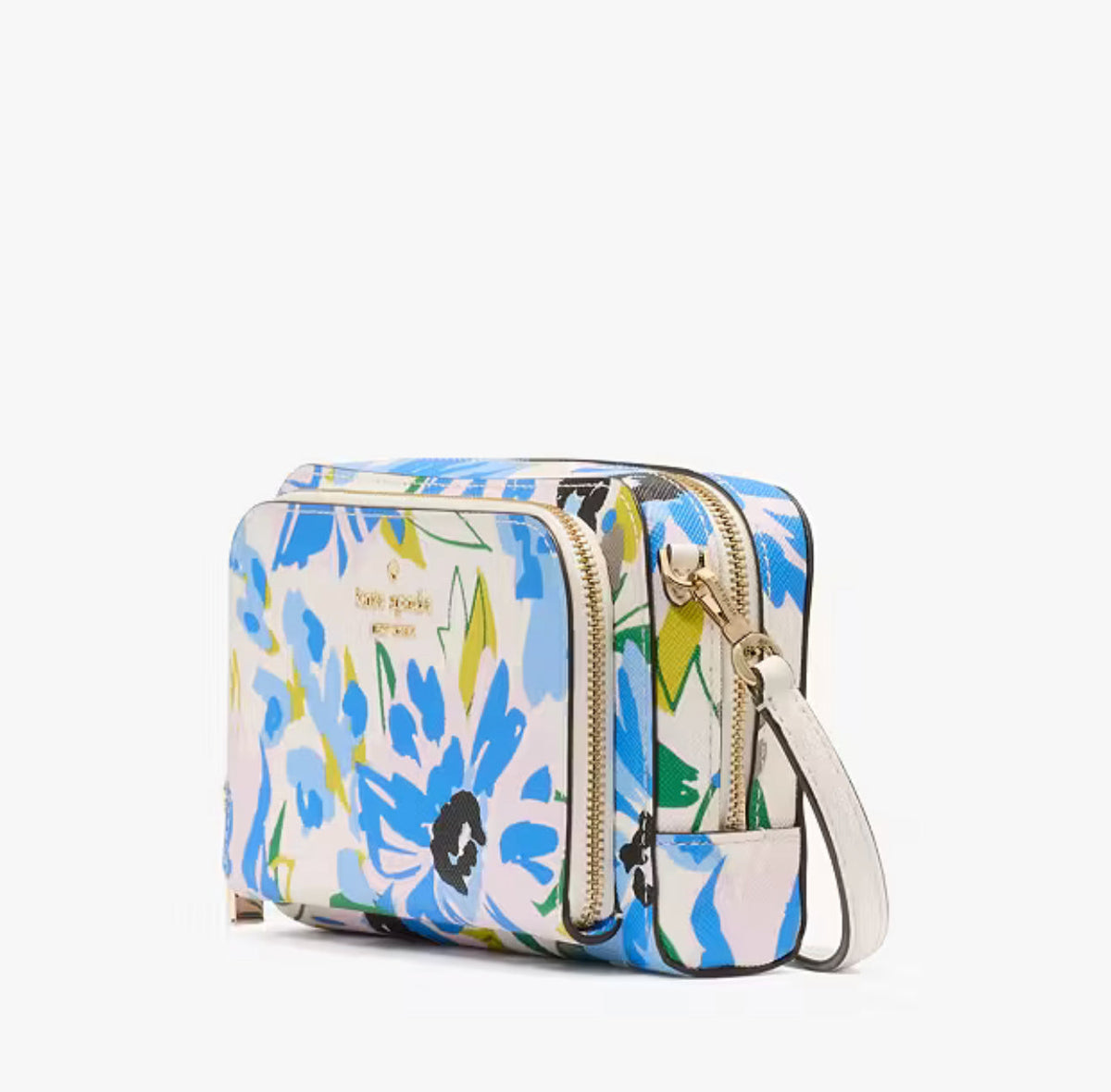 NWT Kate Spade Staci Floral Dual Zip Around Mini Crossbody/Clutch