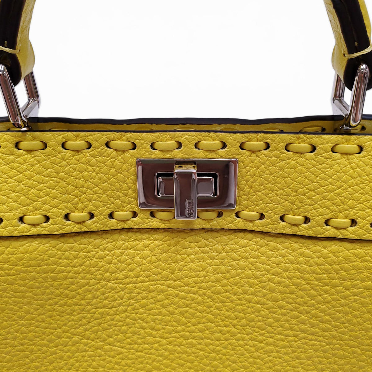 FENDI 2024 YELLOW PEEKABOO MINI BAG