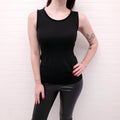 FENDI SLEEVELESS SWEATER WITH SEQUIN LACE BACK - SIZE 42