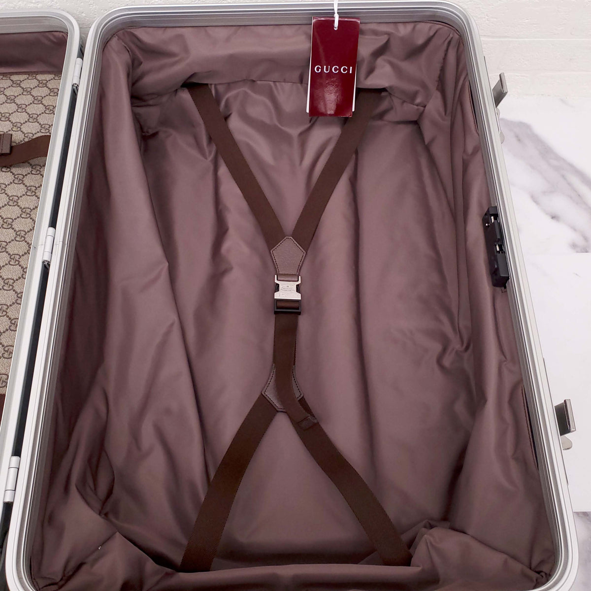 GUCCI SILVER LUGGAGE