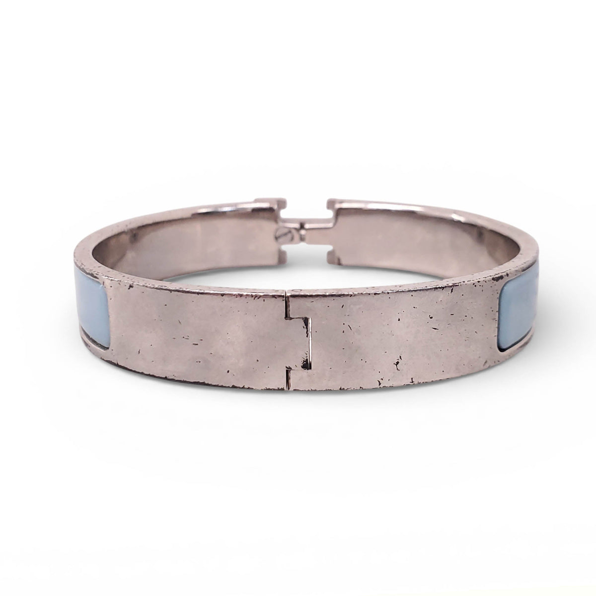 HERMÈS BLUE 'CLIC' BANGLE