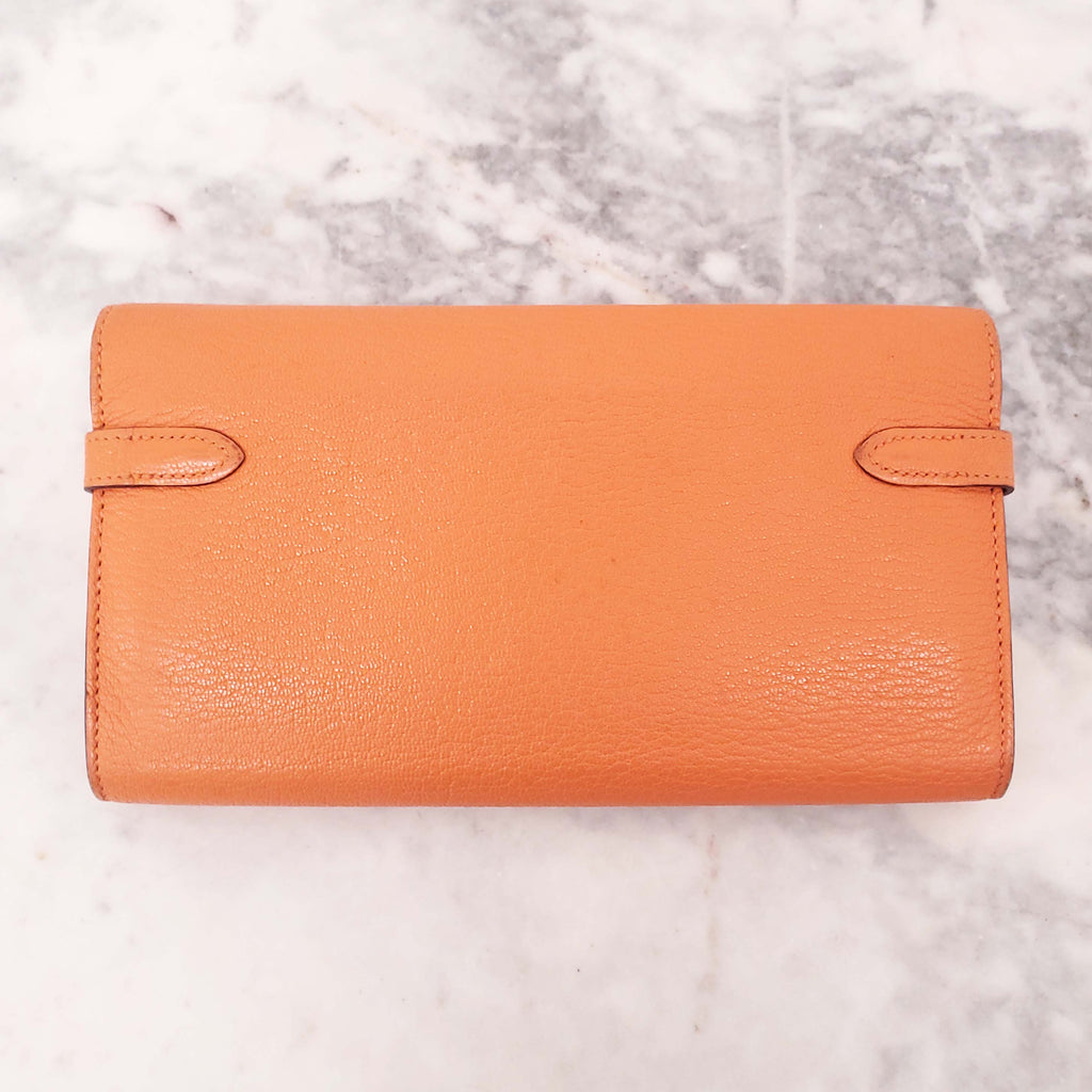 HERMÈS ORANGE KELLY WALLET