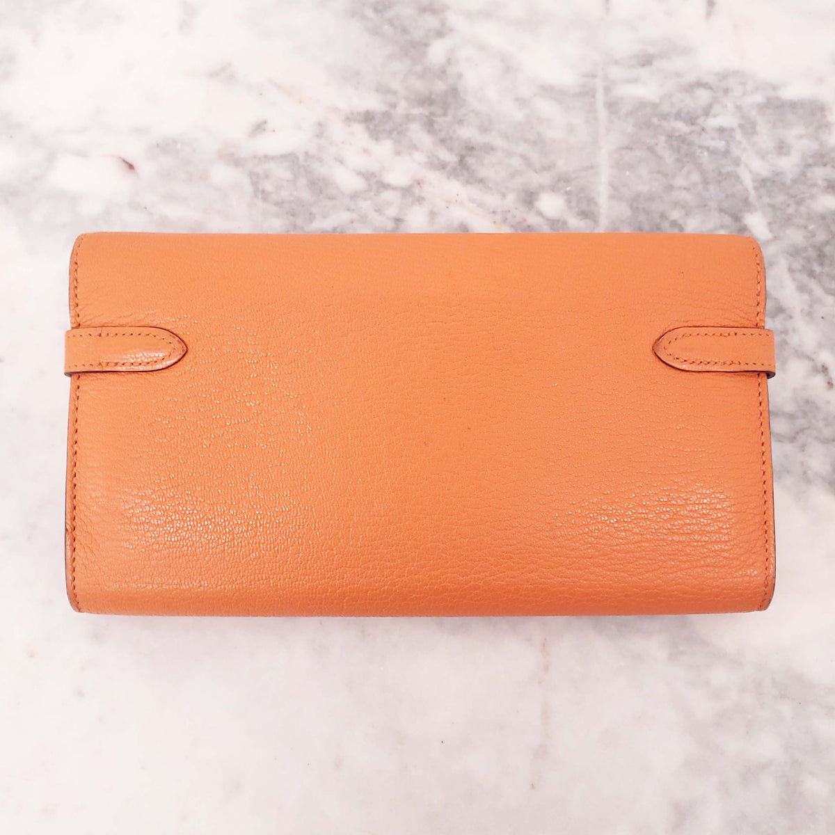 HERMÈS ORANGE KELLY WALLET