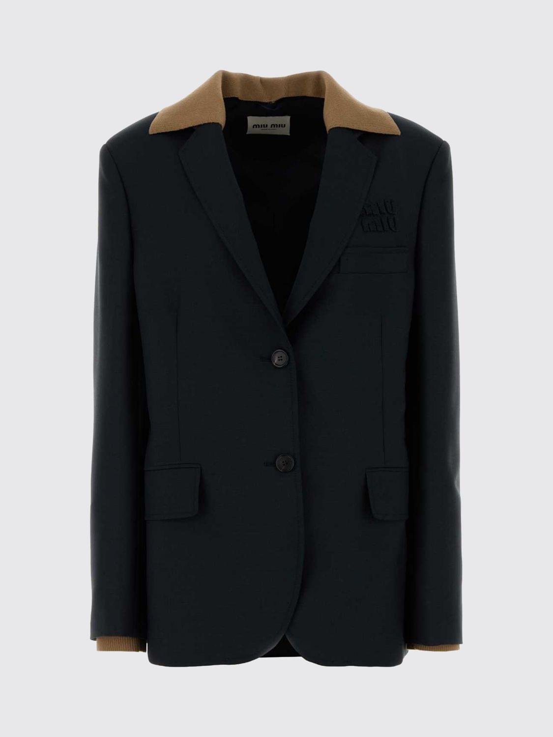 Miu Miu Jacket Woman Blue