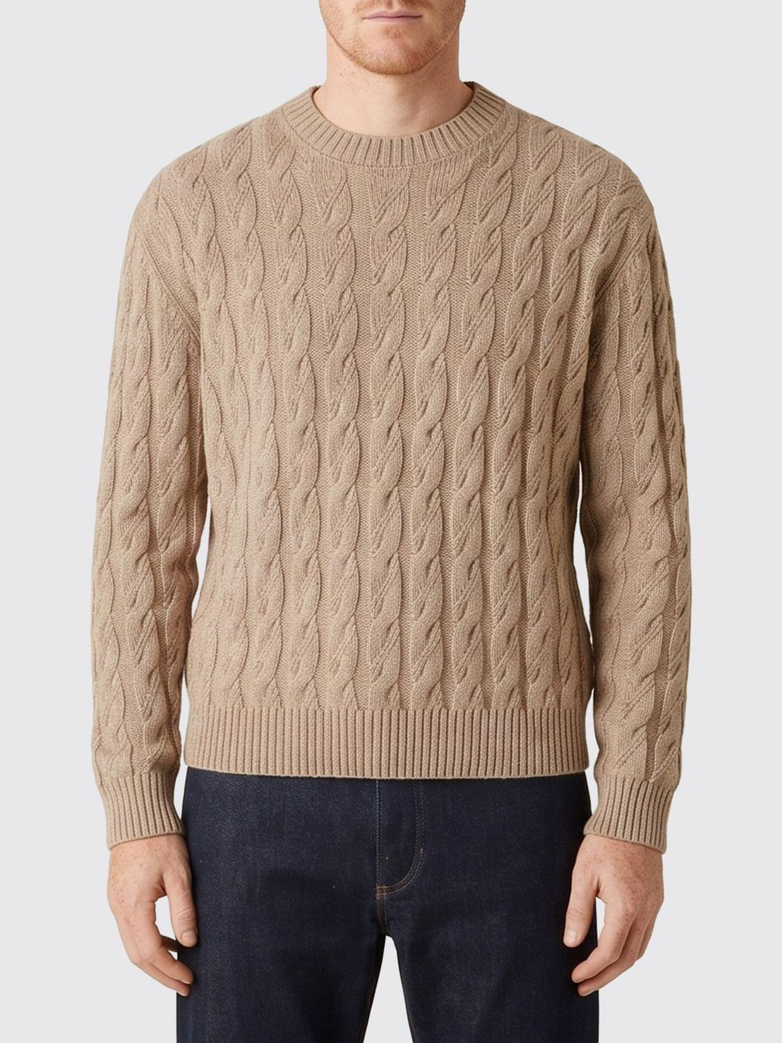 Zegna Sweater Men Nude