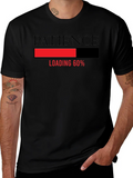 Patience Loading Funny Graphic Tee - Black T-Shirt