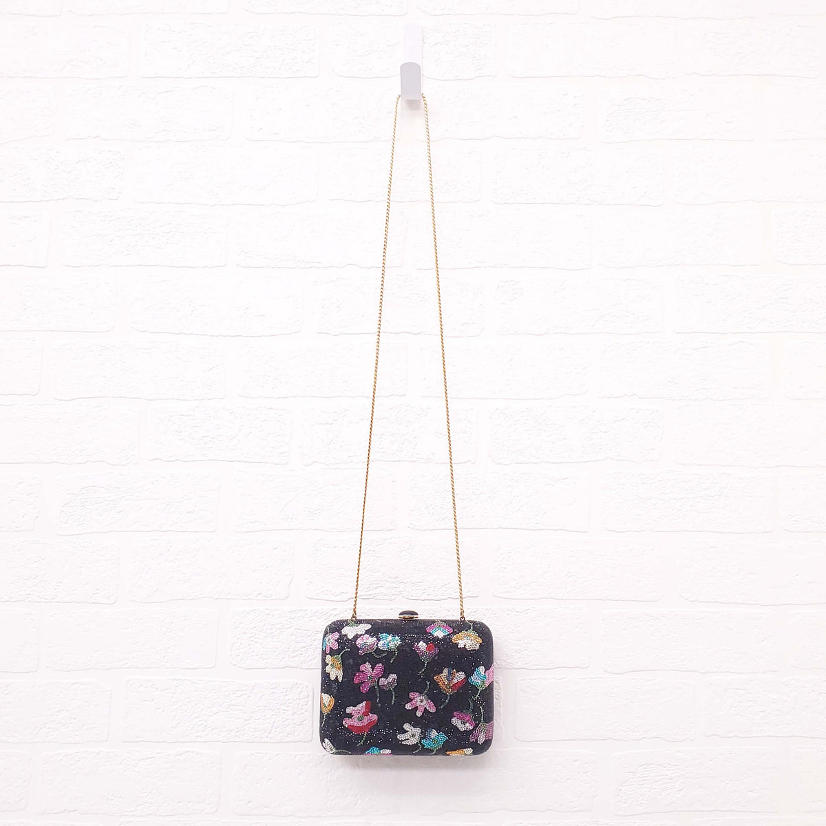 JUDITH LEIBER CRYSTAL FLORAL BAG