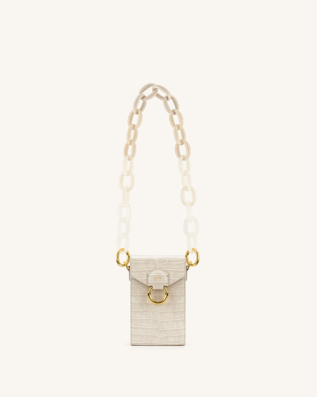 Mya Gradient Acrylic Chain Strap - Ivory