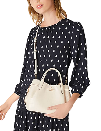 Kate Spade New York Dumpling Croc Embossed Small Satchel