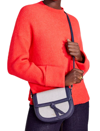 Kate Spade New York Knott Canvas Medium Saddle Bag