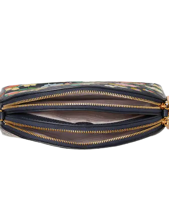 Kate Spade New York Morgan Flower Bed Embossed Double-zip Dome Crossbody