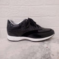 LOUIS VUITTON BLACK LOGO SNEAKERS - SIZE 35.5